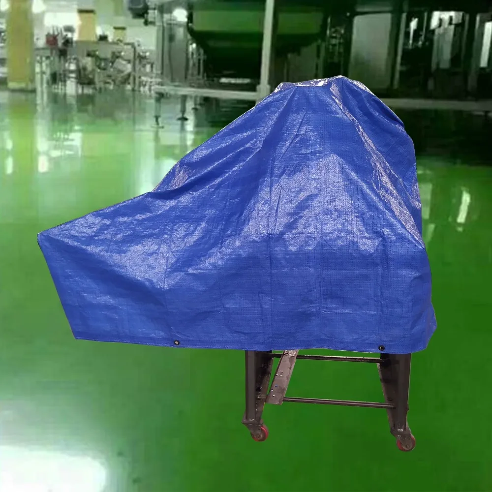 Heavy Duty Waterproof Poly Tarp 6x8 Feet Reinforced Corners Grommets for Outdoor Camping Cover Canopy Boat Truck Wood Protection view 4
