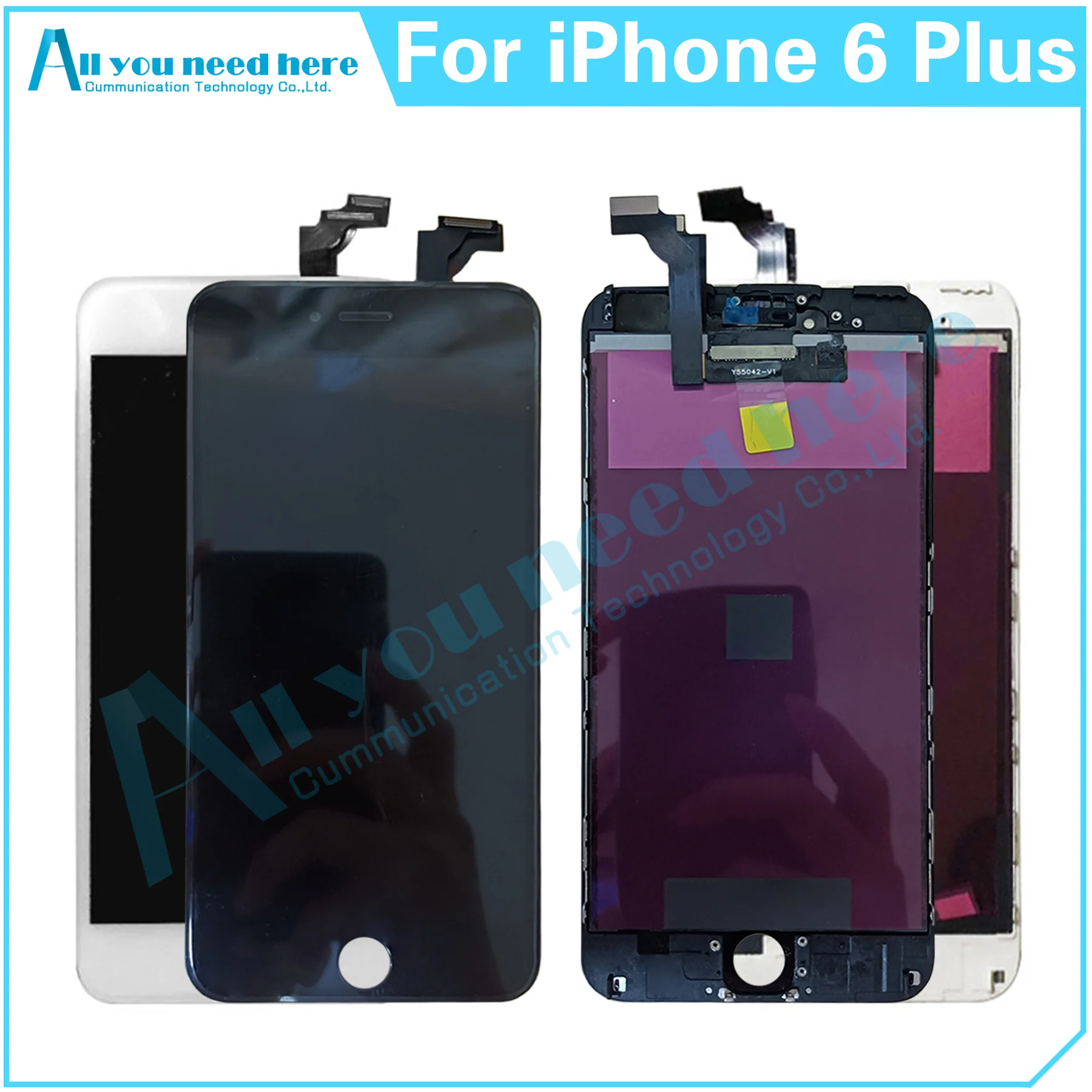 100% Test AAA dla Apple iPhone 6 Plus wyświetlacz LCD ekran dotykowy Digitizer zespół 6 P 6 Plus naprawa części zamienne