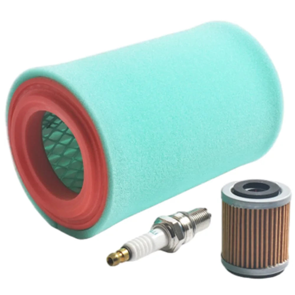 Kit de Filtro de Aire, Filtro de Aceite y Bujía para Yamaha Big Bear 250 YFM250B 400 YFM400 1P0-E4450-00-00 4XE-E4450-00-00 1UY-13440-00-00