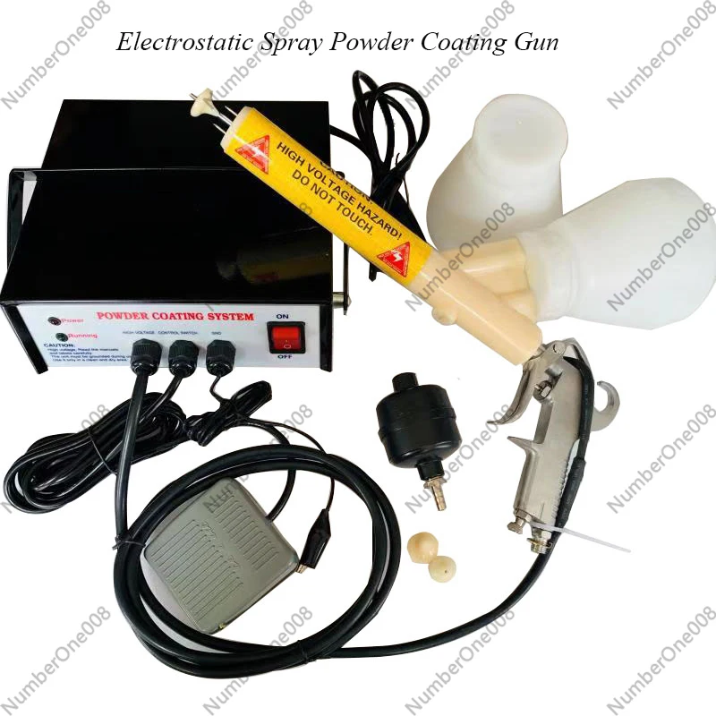 Portable Adjustable Electrostatic Powder Coating Gun System for Machinery Painting