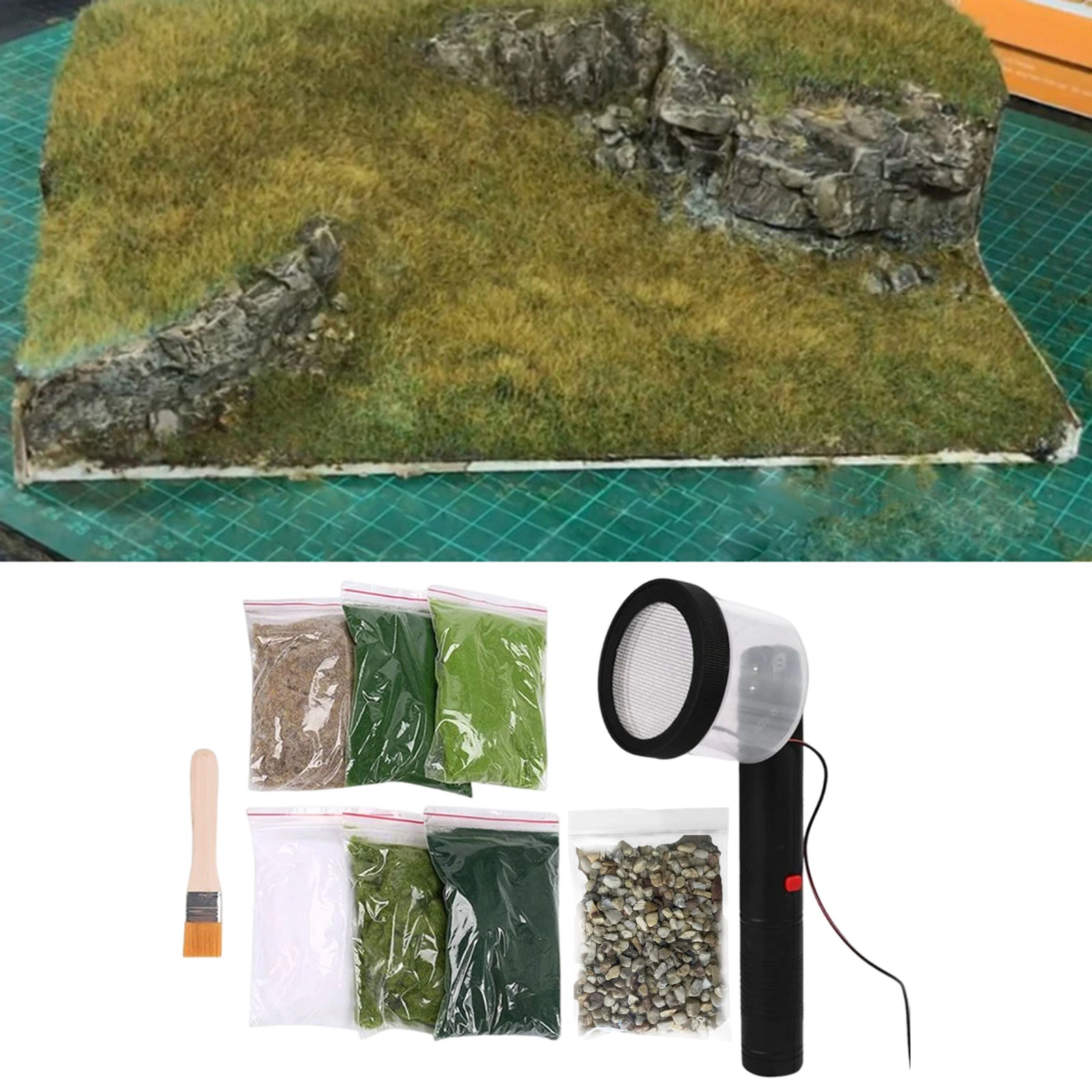 Portable Electrostatic Grass Planter Electrostatic Grass Planter Handicraft Electrostatic Flocking Machine Sand Table DIY Tool