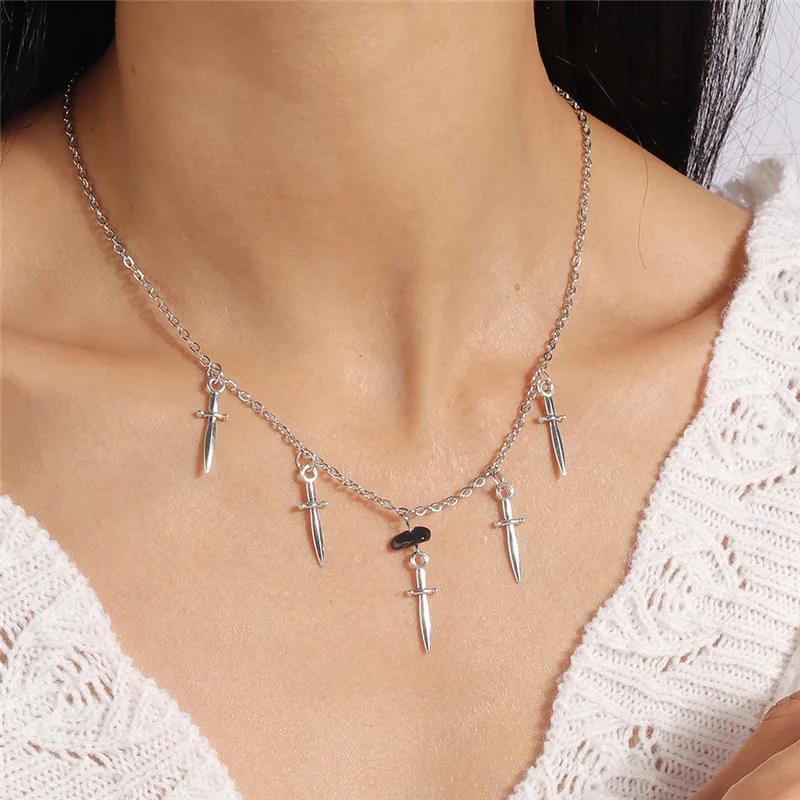 Vintage Kreuz Anhänger Halskette für Frauen Gold Silber Farbe Mehrschichtige Ovale Perlen Kette Halskette Minimalismus Weiblichen Schmuck – Detail 15