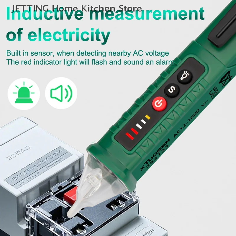 Electric Pen High-Precision Induced Electric Tester Pen Electroprobe Screwdriver Probe Light Voltage Tester Detector Test Pen
