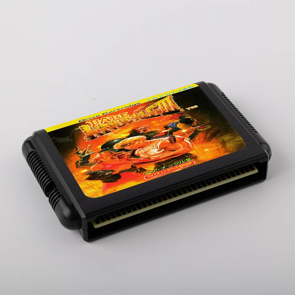 Cartucho de juego Retro Bare Knuckle III de 16 bits, versión JAP para consolas de videojuegos Sega Megadrive