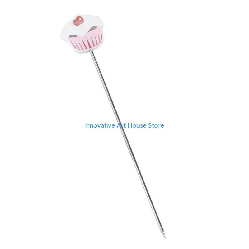 E1PC Cake Tester Probe Skewer Pin Needle Stainless Steel Practical Cake Tester Skewer Needles for Kitchen Home Bakery Tools