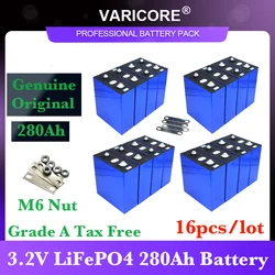 16pcs VariCore 3.2V 280AH battery pack LiFePO4 12V 24V 280000mAh for E-scooter RV Solar Energy storage system Travel Batteries