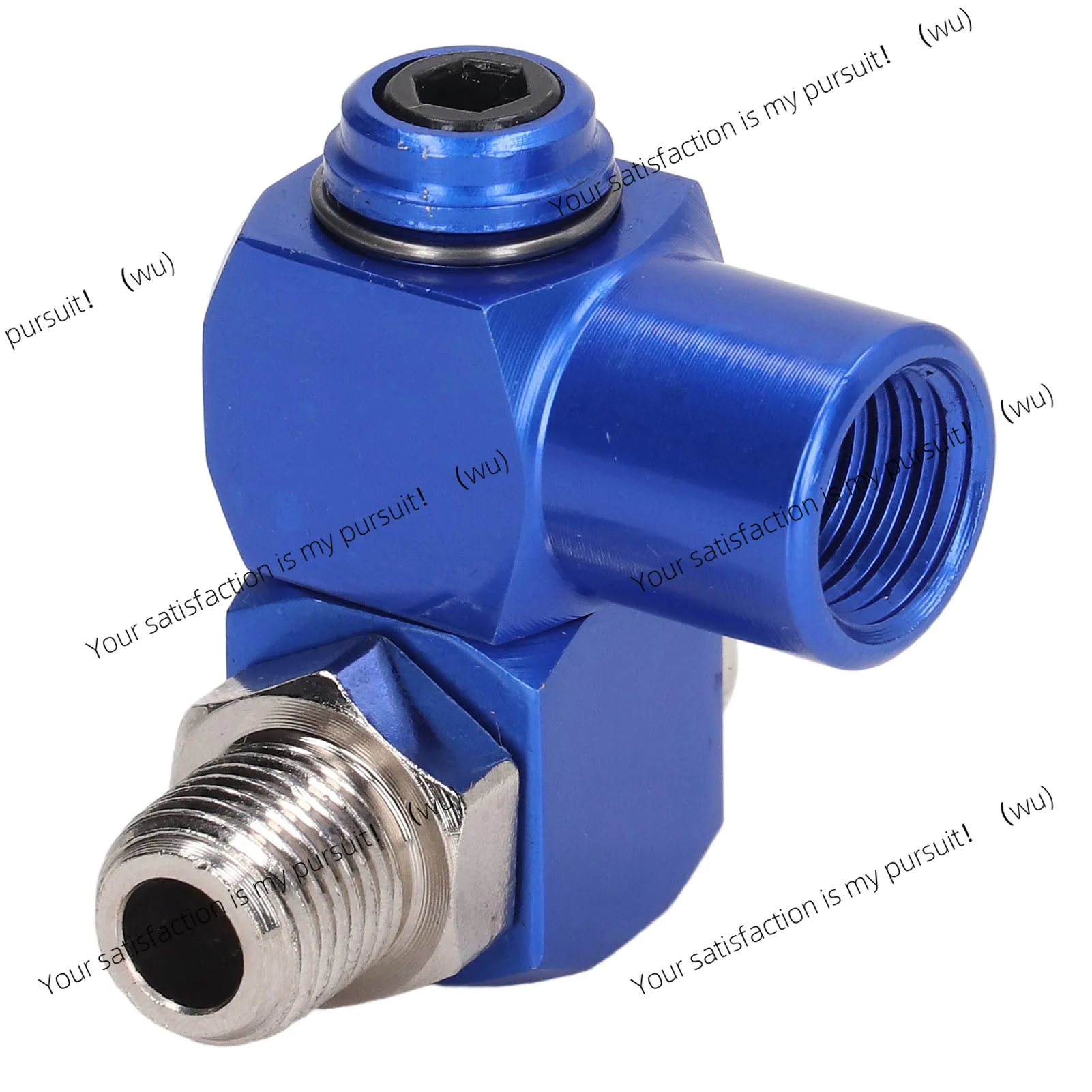 for 4Pcs 1/4in NPT ing Air Fitting Hose Connector 360° Rotating Pneumatic Tool Adapter 150PSI  Air Hose Connector