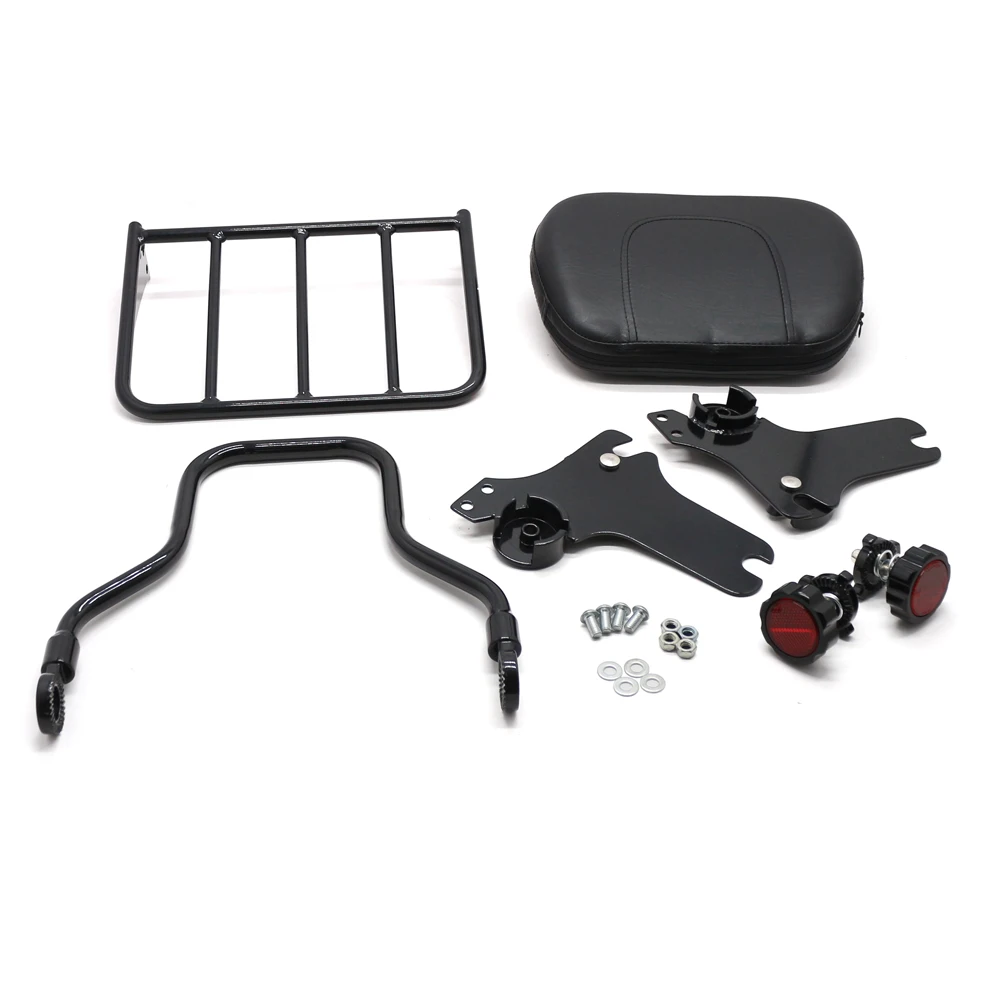 Ex Factory Price High Quality Motorcycle Parts Detachable Backrest Sissy Bar Luggage Rack for  Road Glide FLTR FLHR 97-08
