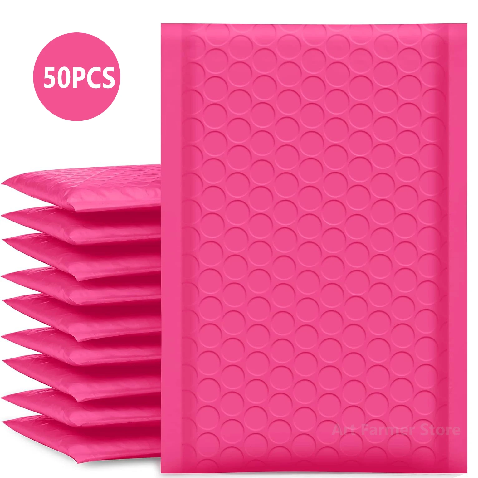 Multi Color Envelope Sacos de Envio, Envio de Bolhas, Envelopes Bolhas, Pacotes, Suprimentos de Embalagem, Mailers, 50Pcs