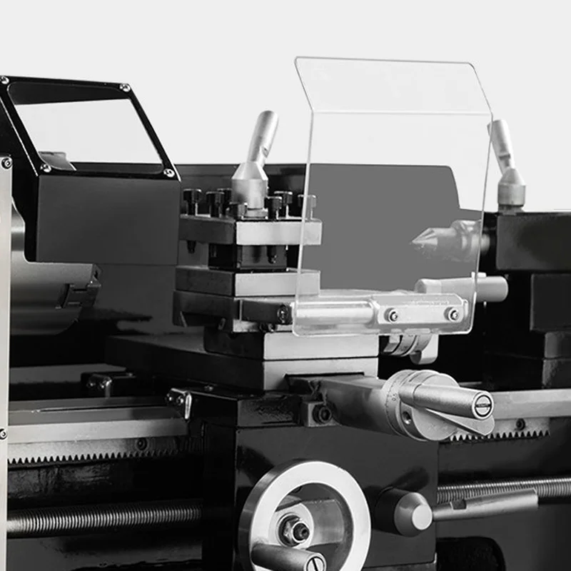 Desktop Mini Metal Lathe Machine Digital Control Operation Panel Variable Speed Metal Turning Lathe (Customized)