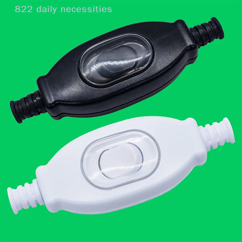 convenient Dustproof Rocker Switch IP65 Waterproof In Line Switch Cord Switch Appliance Switch Inline ON/Off Rocker Switch