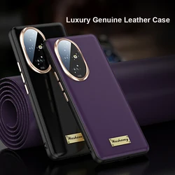 100% Genuine Leather Metal Camera Protector For Honor 200 Honor 200 Pro Cases Lens Glass Film Soft bumper Skin Funda