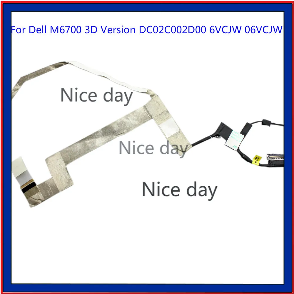 40PIN Für Dell M6700 3D Version DC02C002D00 6VCJW 06VCJW LCD Kabel Bildschirm Draht