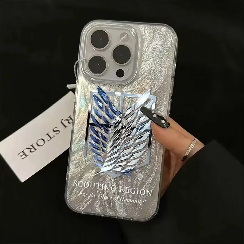 iPhone 17 16 Pro Maxケース ホットアニメ進撃の巨人スマホケース iPhone 17 Air 16 15 14 13 12 11 Pro Max 7 8 SE2カバー