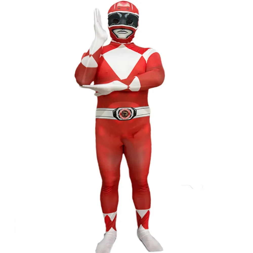 Adult Power Morpher Superhero Samurai Sentai Shinkenger Rangers Cosplay Fantasia Halloween Costume Mask For Men