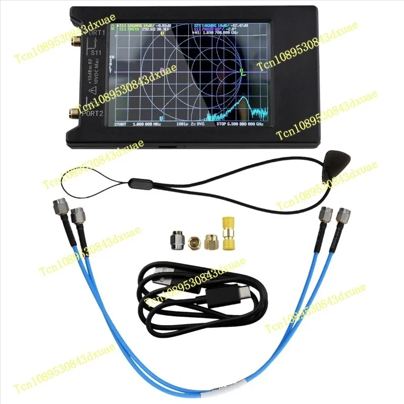 New LiteVNA-64 50KHz-6.3GHz LiteVNA 4Inch Touch Screen Vector Network Analyzer HF UHF Antenna Analyzer Update Of