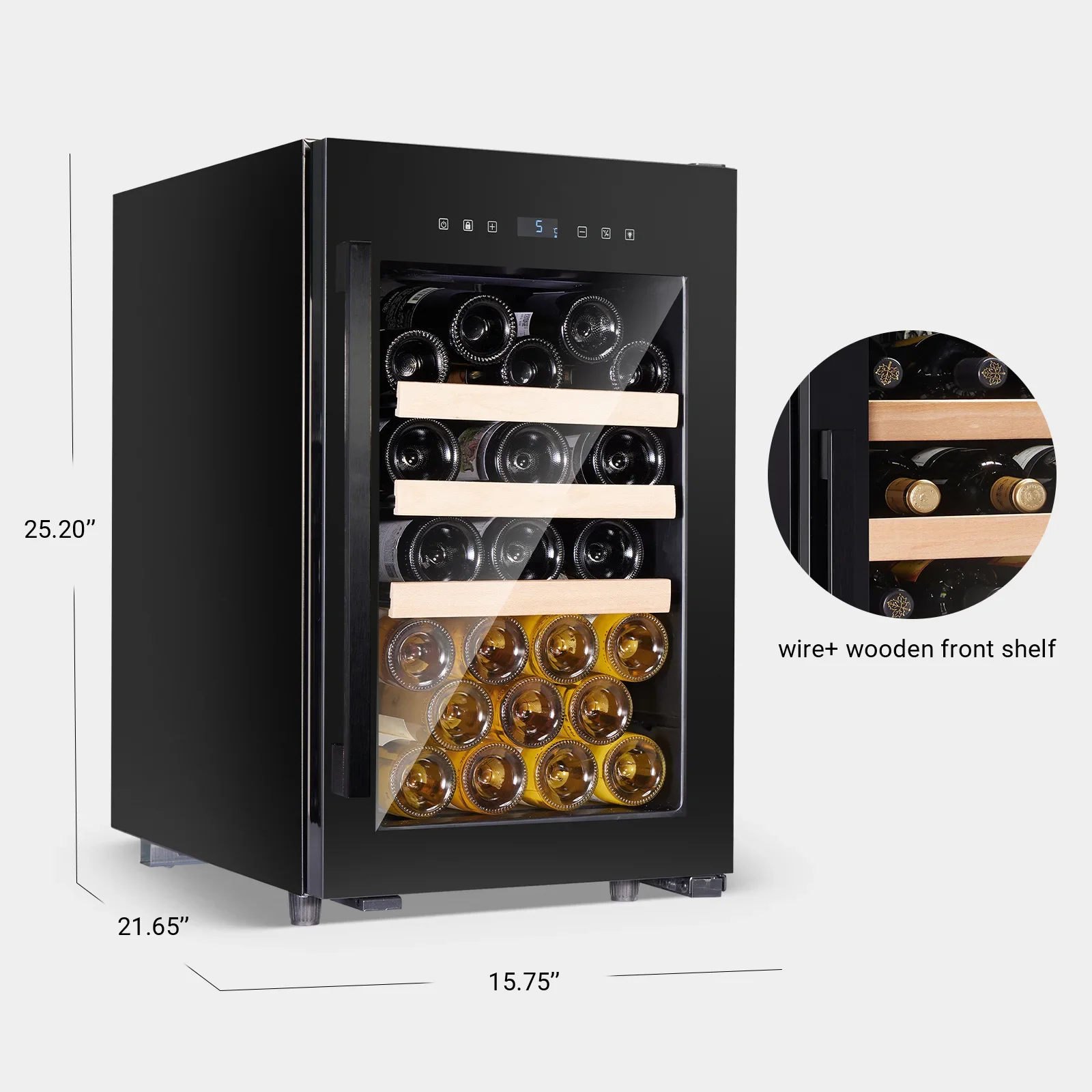 31-бутыльный шкаф для черного вина, охлаждаемый винный погреб, подходящий для барной семьи