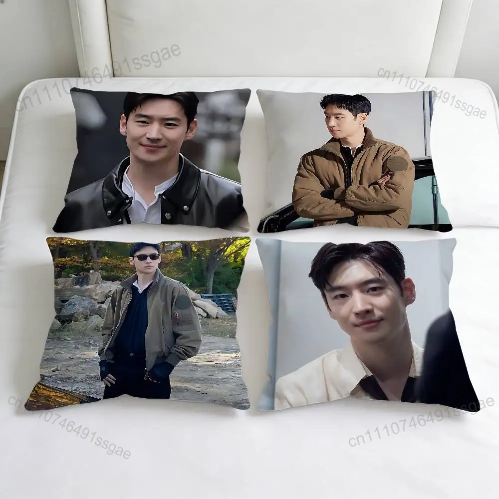 

Actor Lee Je-hoon Square Pillow Cover Decorative Throw Pillow Case for Sofa Couch Bed Home Car Living Room Decoration