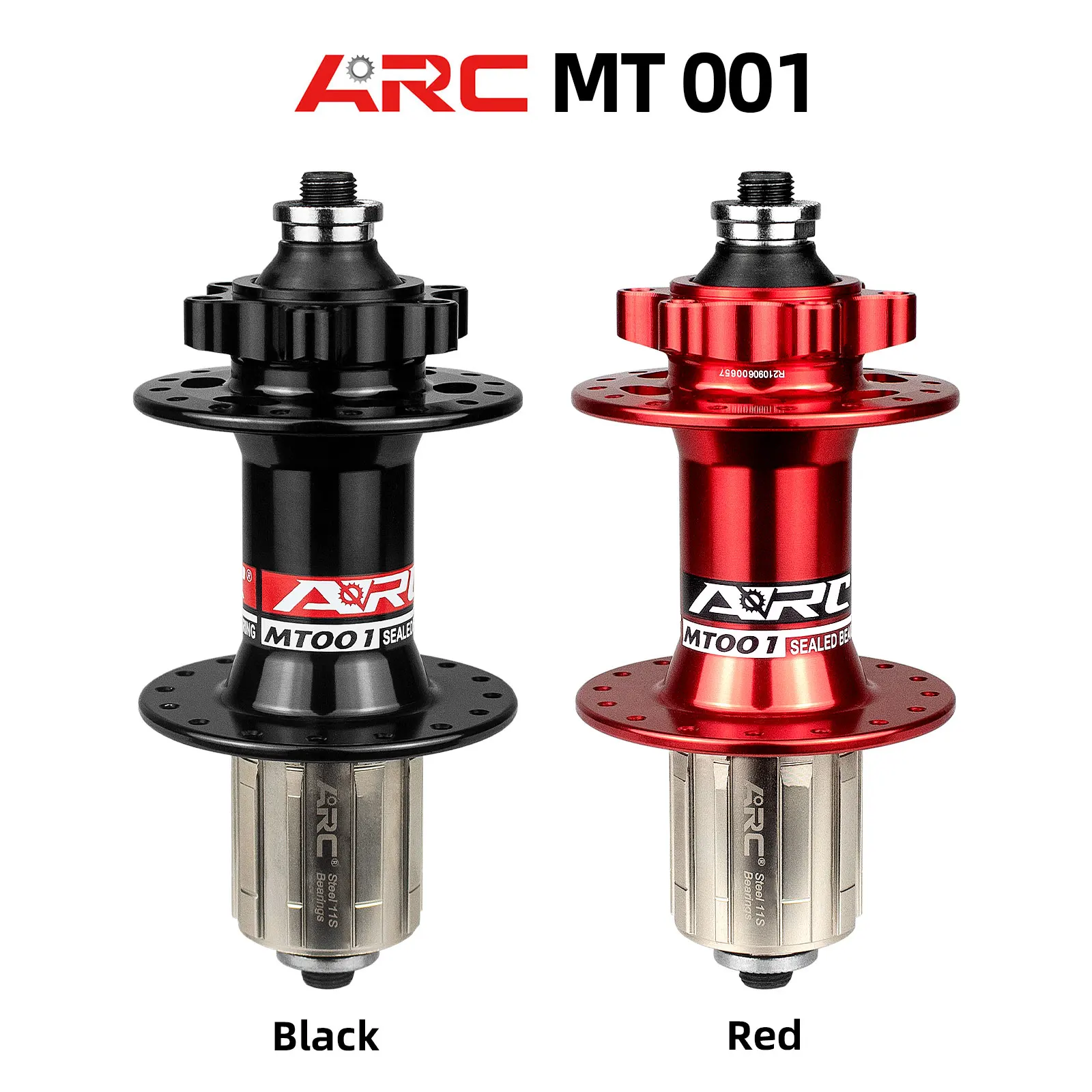 ARC 001 MTB Bicycle Front Rear Hub Mountain Bike DISC Sealed Bearing Hub Quick Release 32 36 Hole For HG 8-12 Speed 100MM/135MM