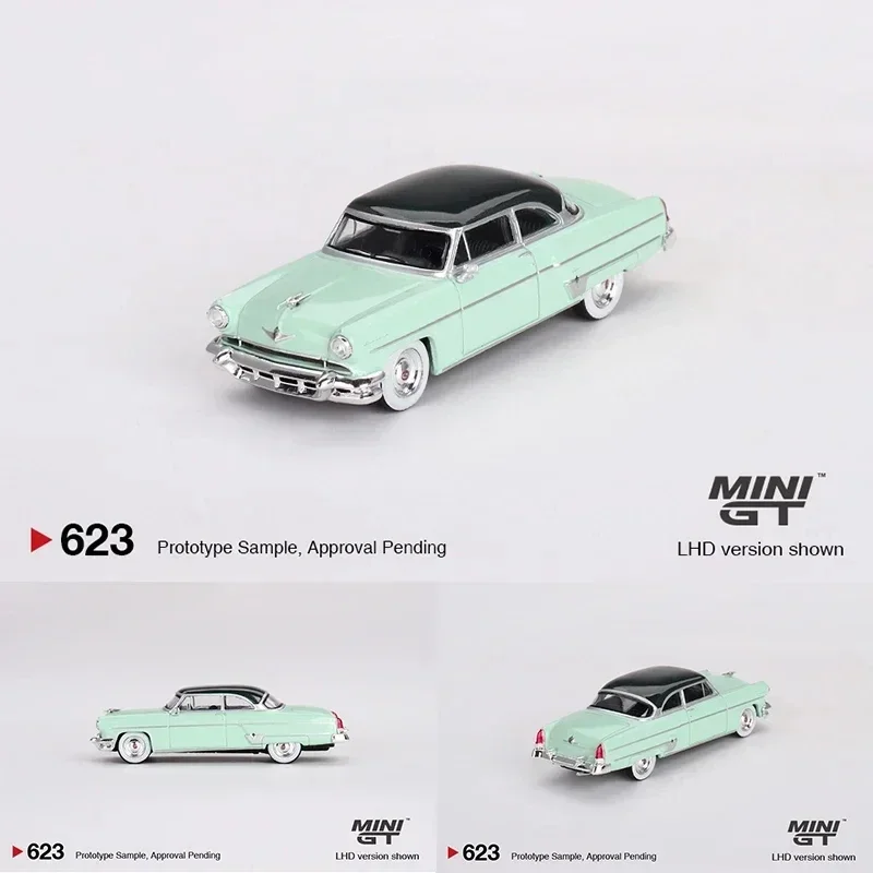 MINIGT 561 1:64 Capri 1954 Premier Yellow Retro Diecast Diorama Car Model Collection