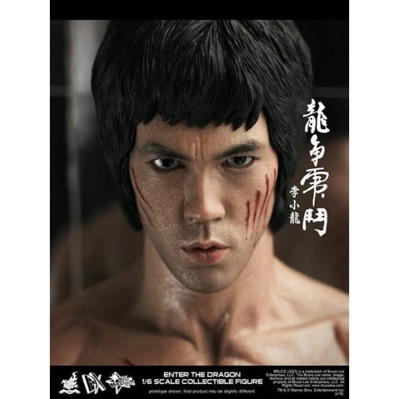 Original em estoque HOTTOYS HT 1/6 DX04 Dragon Fight Bruce Lee Edição Deluxe, Figura Decorativa para Mesa