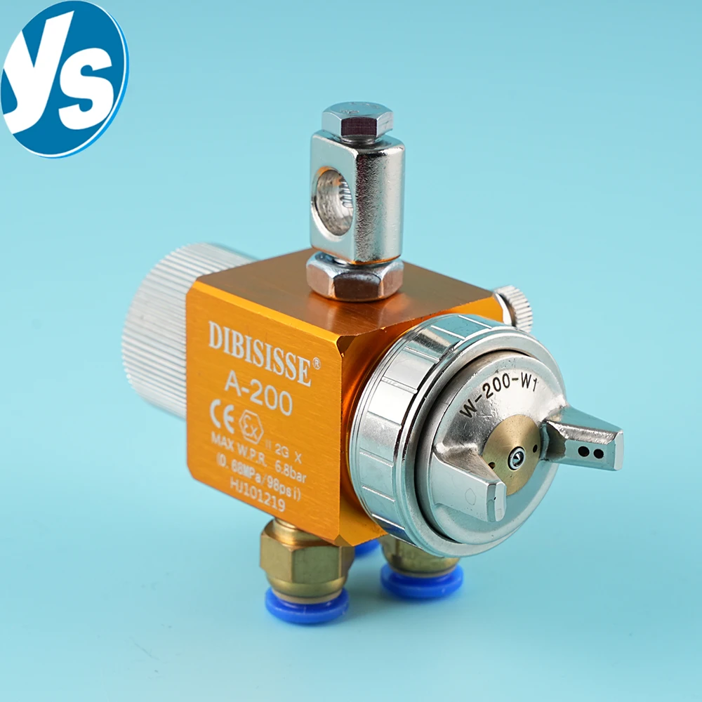 

1.2/1.5/2.0/2.5 mm A-200 Pneumatic Spray Gun For Blister Machine Wave Soldering Flux Rosin Large and High Viscosity Spray Lines