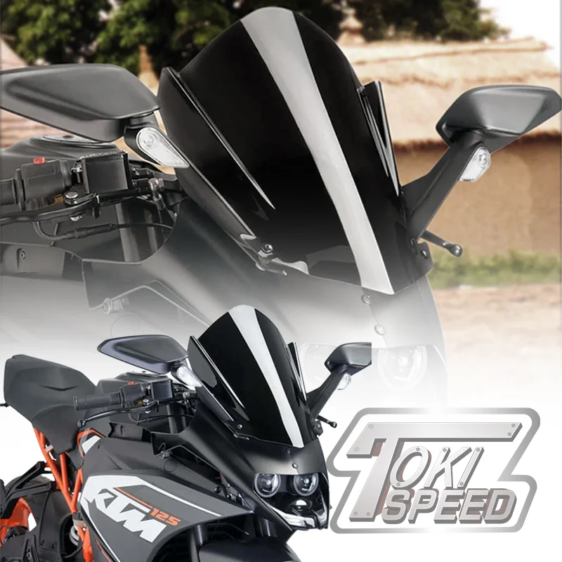 

Windshield Windscreen Air Deflector Motorcycle Front Screen Wind Shield Accessories For KTM RC125 RC200 RC390 2014-2021 RC 390