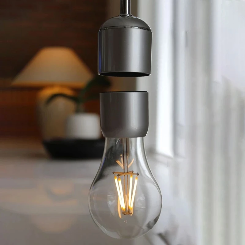 Bedroom Floating Bulb for Home Decoration Wireless Charging LED Night Lamps Designer Magnetic Table Lamp Levitating Sensor Light