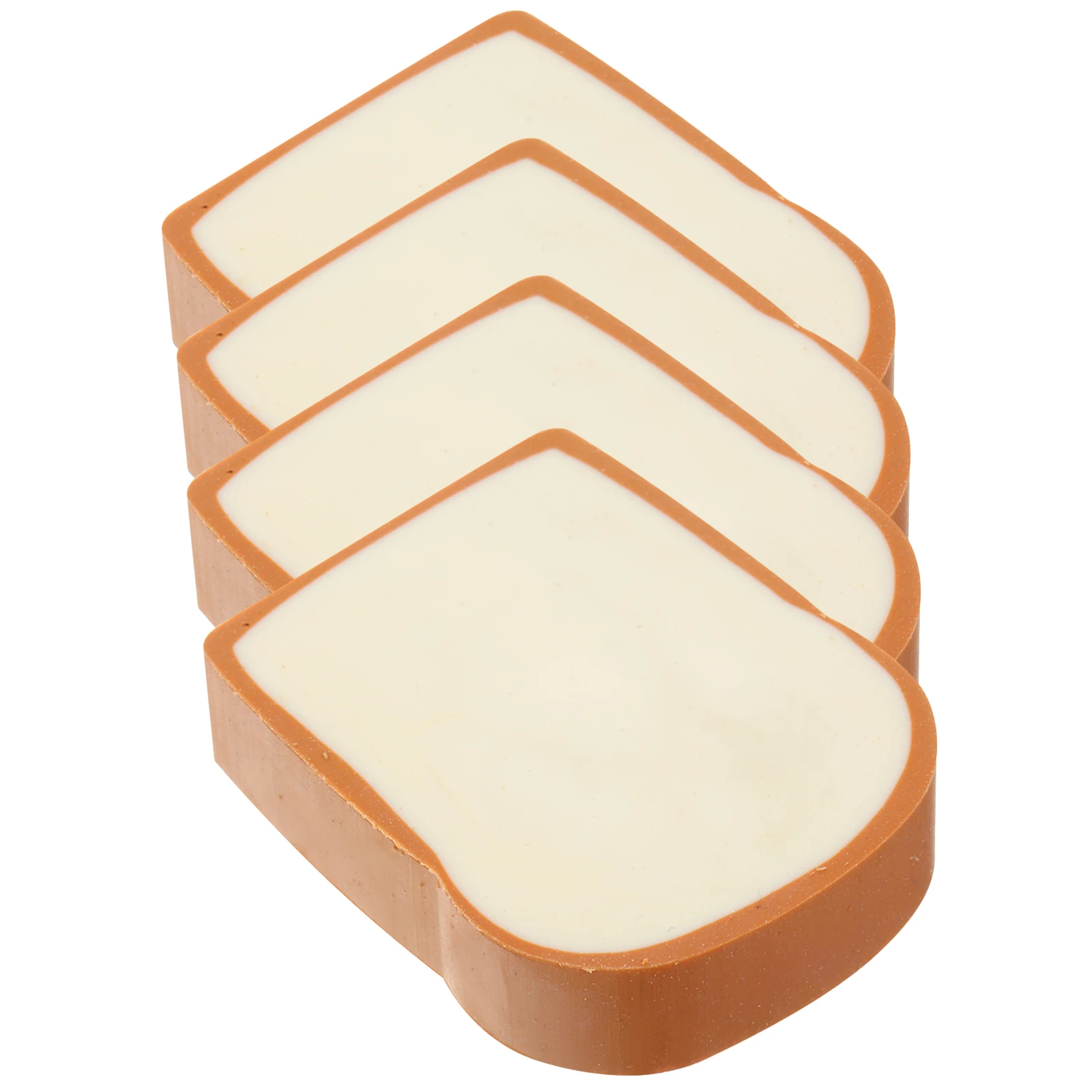 

4 Pcs Creative Eraser Bread Dry Birthday Erasers for Kids Cute Party Favors Student