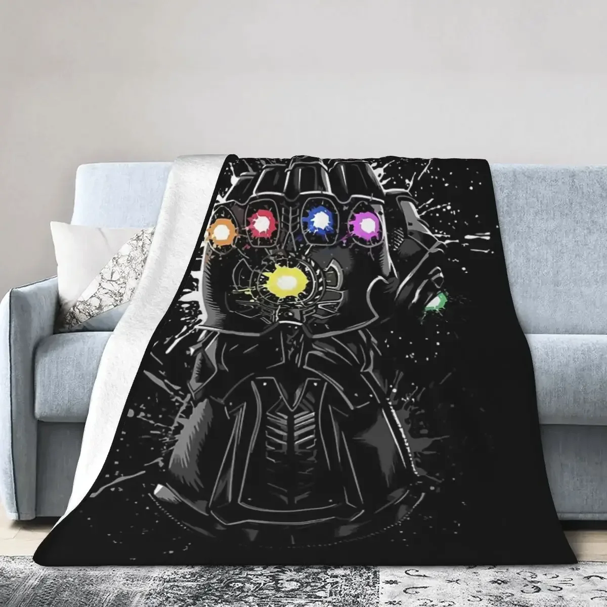 Infinity Gauntlet Blanket Soft Warm Flannel Throw Blanket Plush for Bed Living room Picnic Travel Home Sofa