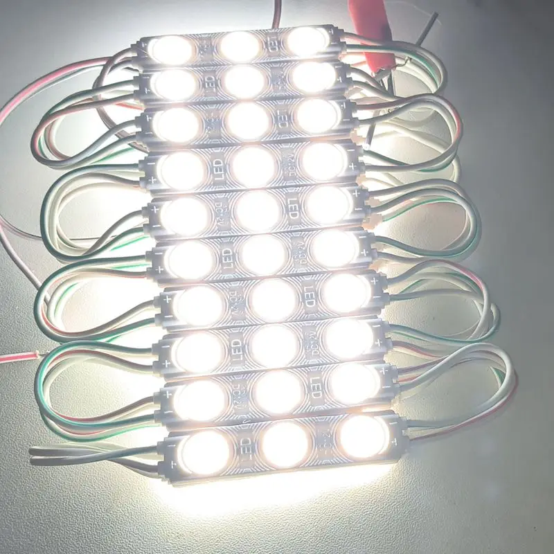 2835SMD Injection LED Sign Module Light 20pcs/lot DC12V 3LED Brightness Outdoor Waterproof Advertising Signboard Backlight