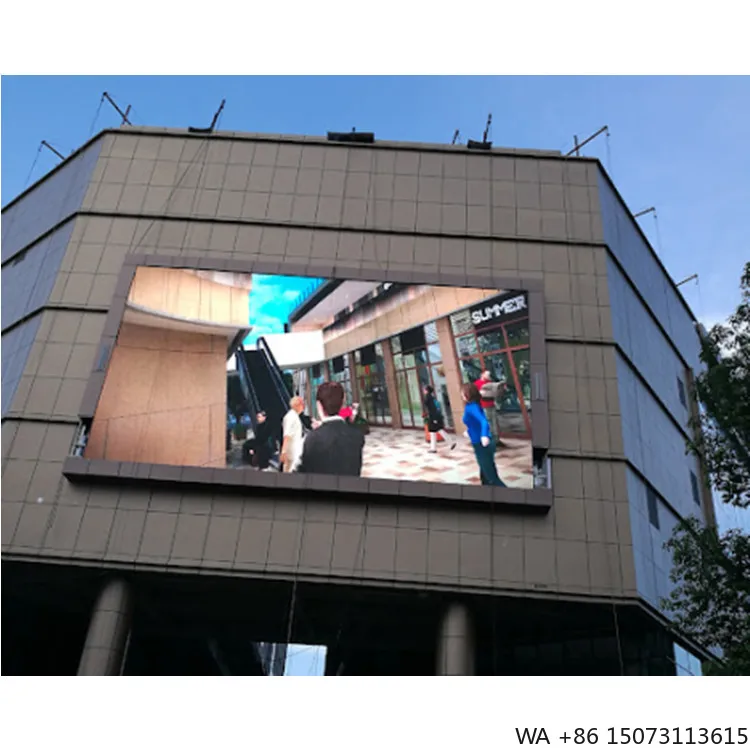 شاشة LED خارجية IP66 مقاومة للماء P10 - لوحة إعلانات عملاقة ثلاثية الأبعاد ثابتة عالية السطوع (لوحة 96 × 96 سم) #4