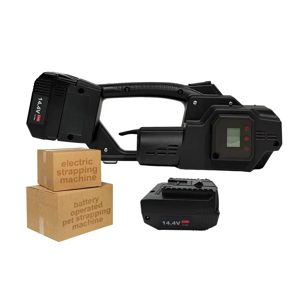 

Industrial Handheld Electric Battery Semi-automatic Strapping Tool PE PP Plastic Packaging Banding Machine