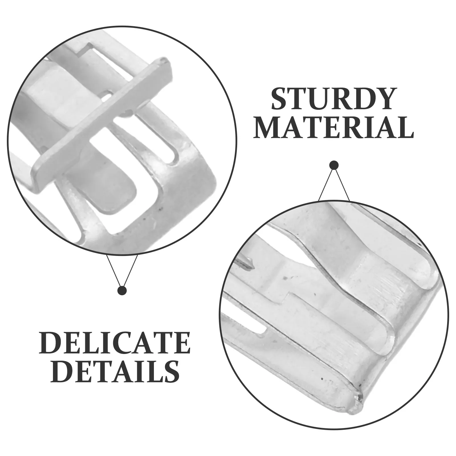 50Pcs Automotive Dashboard Trim Clip Metal Retainer Fixed Buckle Universal Console Panel Fasteners Interior Repair