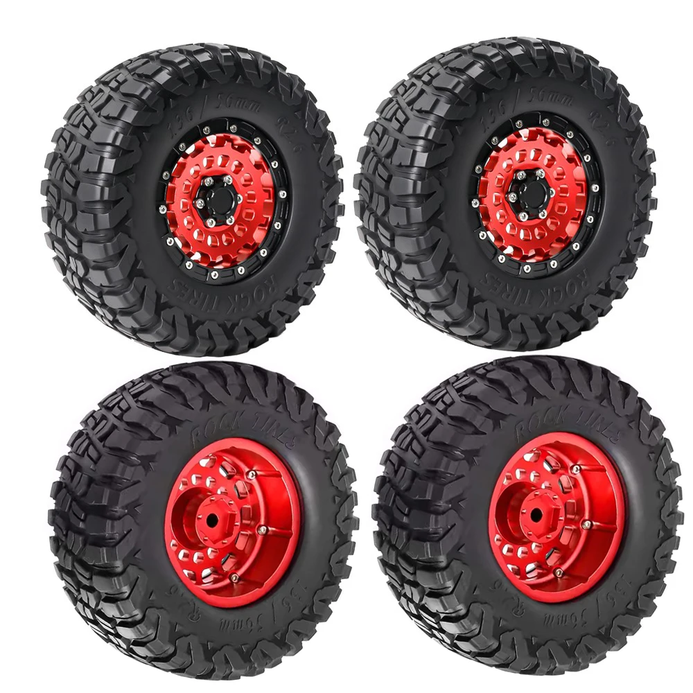 2.6 بوصة معدنية Beadlock عجلة حافة 136 مللي متر المطاط الإطارات الإطارات ل 1/7 1/8 تسلق سيارة CROSSRC MK07 H8h YK4082/83 ترقية الملحقات #2