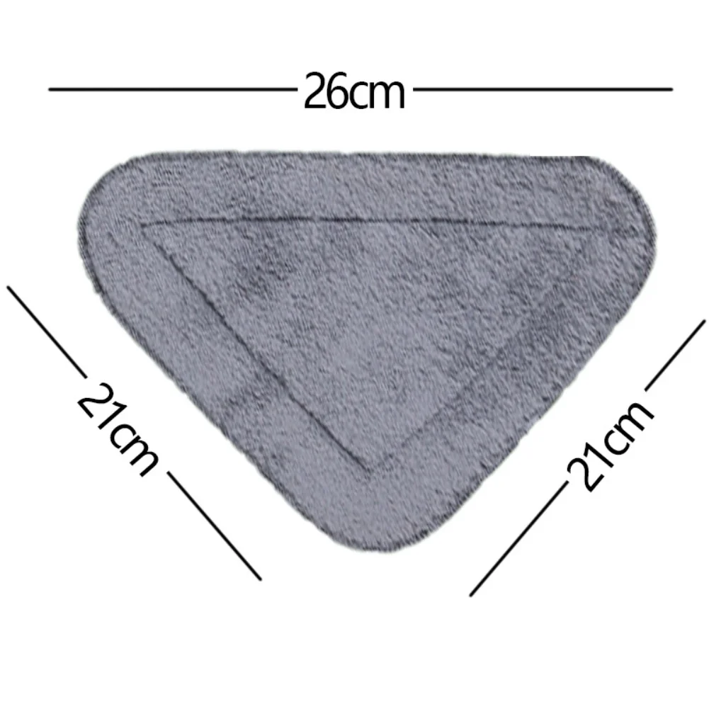 Triangle Microfiber Mop Pad for Swivel Mop Bases Provides Effective Cleaning on Walls Ceilings and Sliding Glass Doors