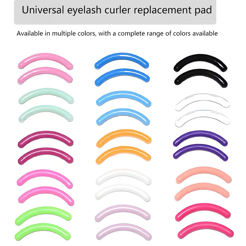 Colored Eyelashes Curler Replace Rubber 30pcs/box Black White Blue Elastic Eyelash Curler Replacement Rubber Strips Accessories
