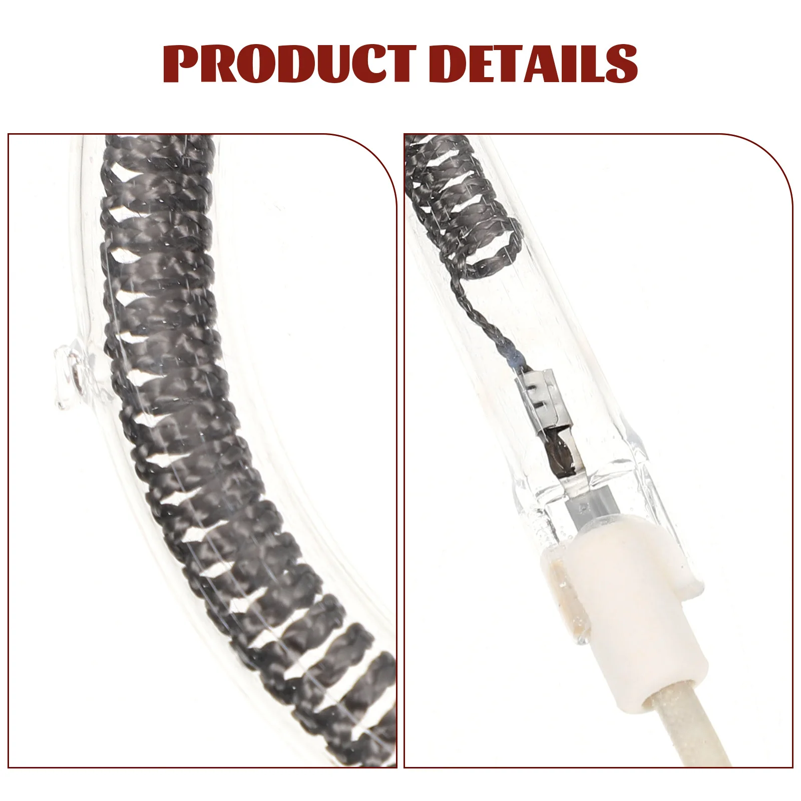 Replacement Halogen Carbon Heating Tube Turbo Oven Bulb 900W Heating Lamp Heater Element Electric Radiator Heater Lamp