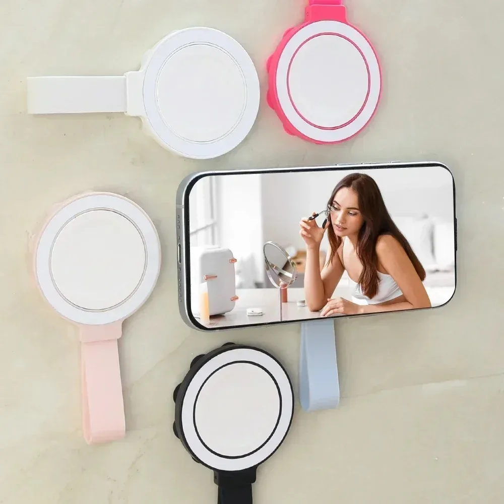 Multifunktionaler magnetischer Telefonhalter mit Silikon-Saugnapf, tragbarer Hand-Personenständer für Magsafe iPhone 16–12 Halterung – Detail 13