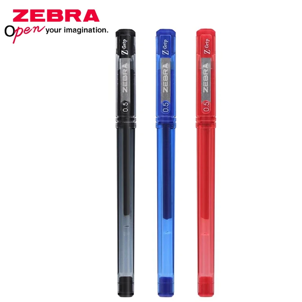 Japan ZEBRA Gel Pen C-JJ1/CJ-0.5 Refill Student Exam Carbon Pen 0.5mm Writing Waterproof Ink Signature Back To School Stationary