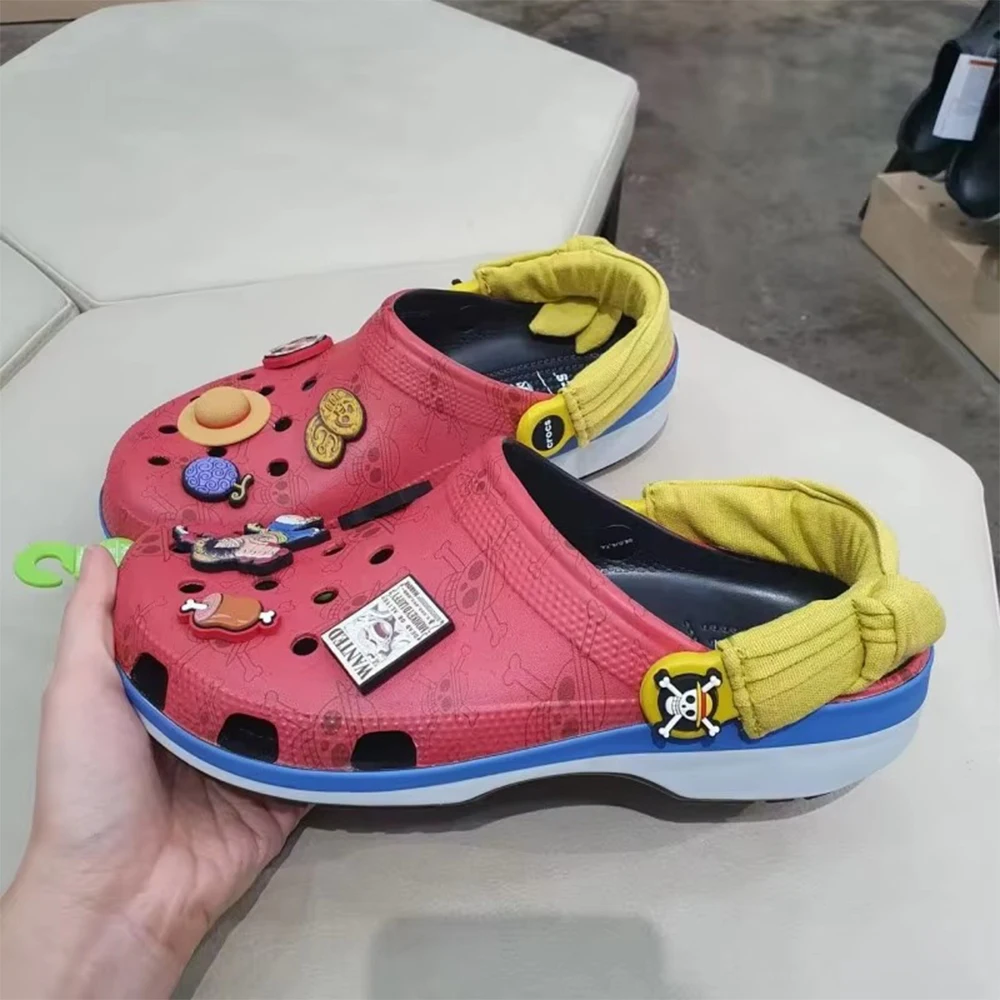 Child Comfort Sandals Anime Cartoon Hole Shoes with Charms Non Slip Beach Garden Slippers Slip On Shoes for Men Women Fans Gift - view 3