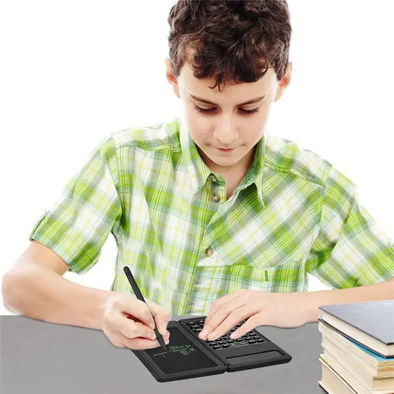 

Efficient- Scientific Calculators for High-School, 10 Digits Digital with Erasable Writing Board Calculator for School Office