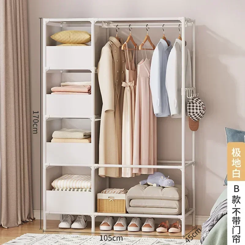 Night Galan Bedroom Coat Rack Clothes Hangers Storage Shelves Galvanized Metal Shelving Chair Movable Shelf Sofa Hanger Stand