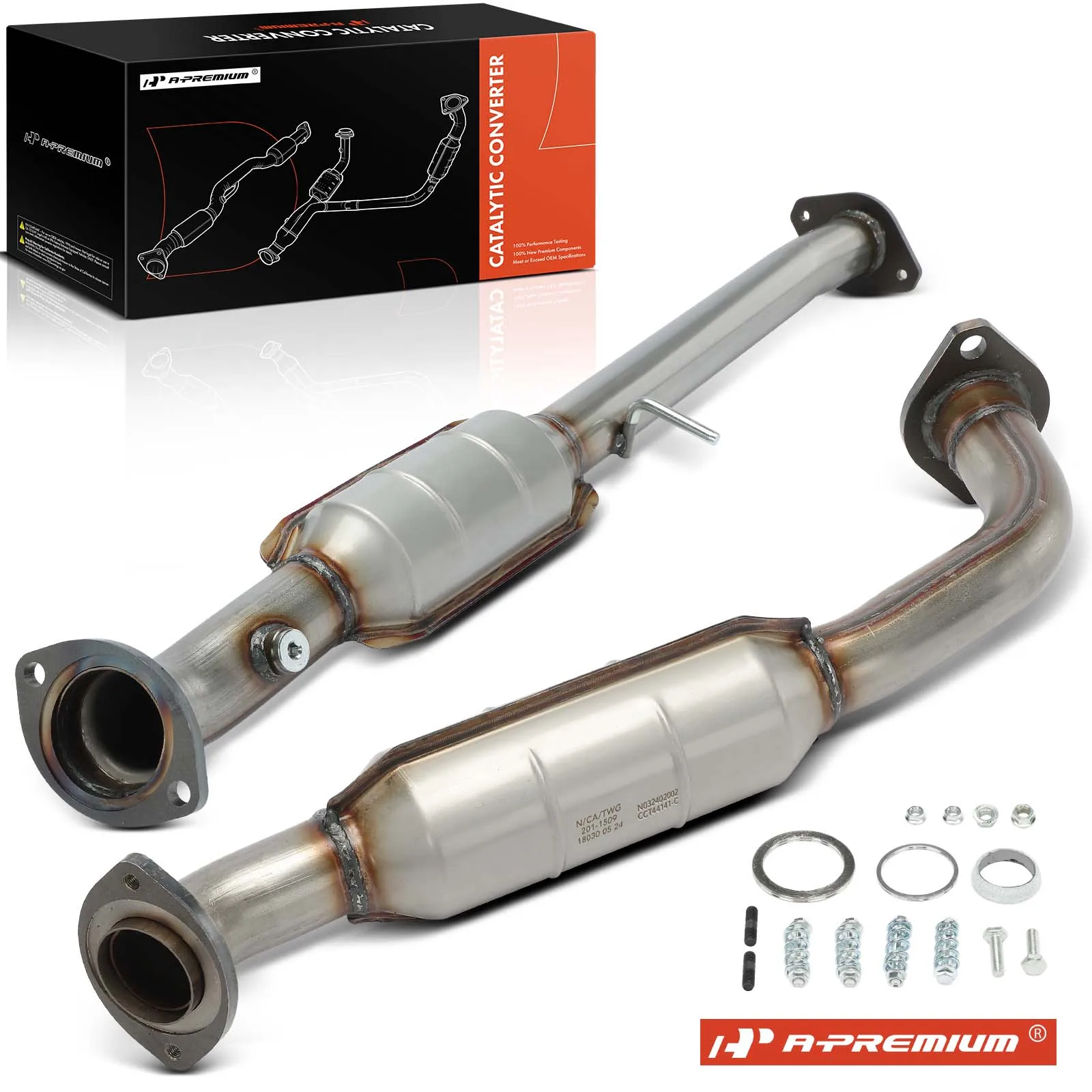A-Premium Front & Rear Catalytic Converter for Toyota Highlander 2014-2018