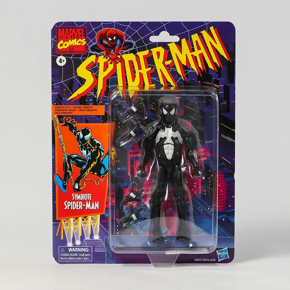 Spider-Man Retro Marvel Legends Ben Reilly / Symbiote Spiderman 6-Inch Action Figure