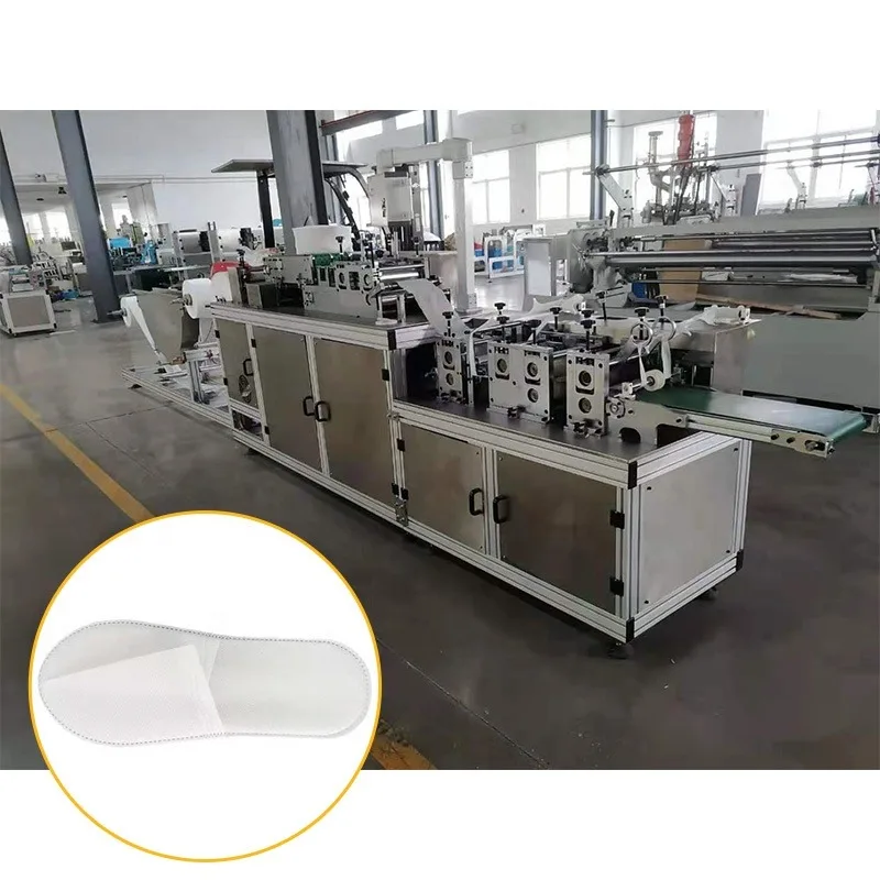 White Hotel Slippers Automatic Disposable Slippers Packing Machine with Slippers Making Machine