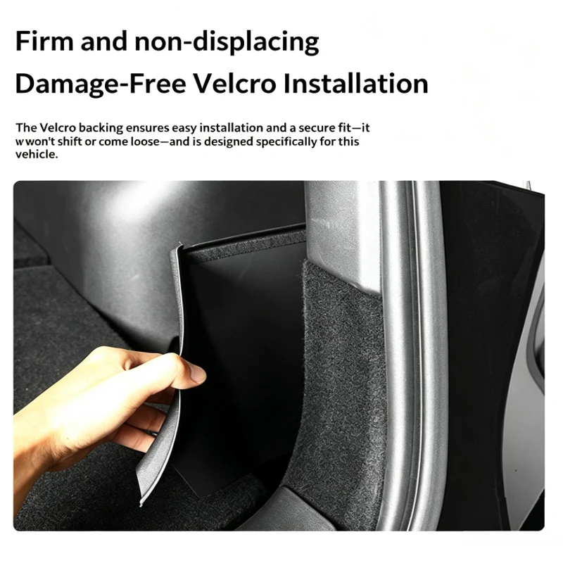 Car Trunk Guard for Tesla Model Y 2021-2024 PP Tail Box Side Fully Wrapped Protective Panel Wear-resistant Car Mat Accessories