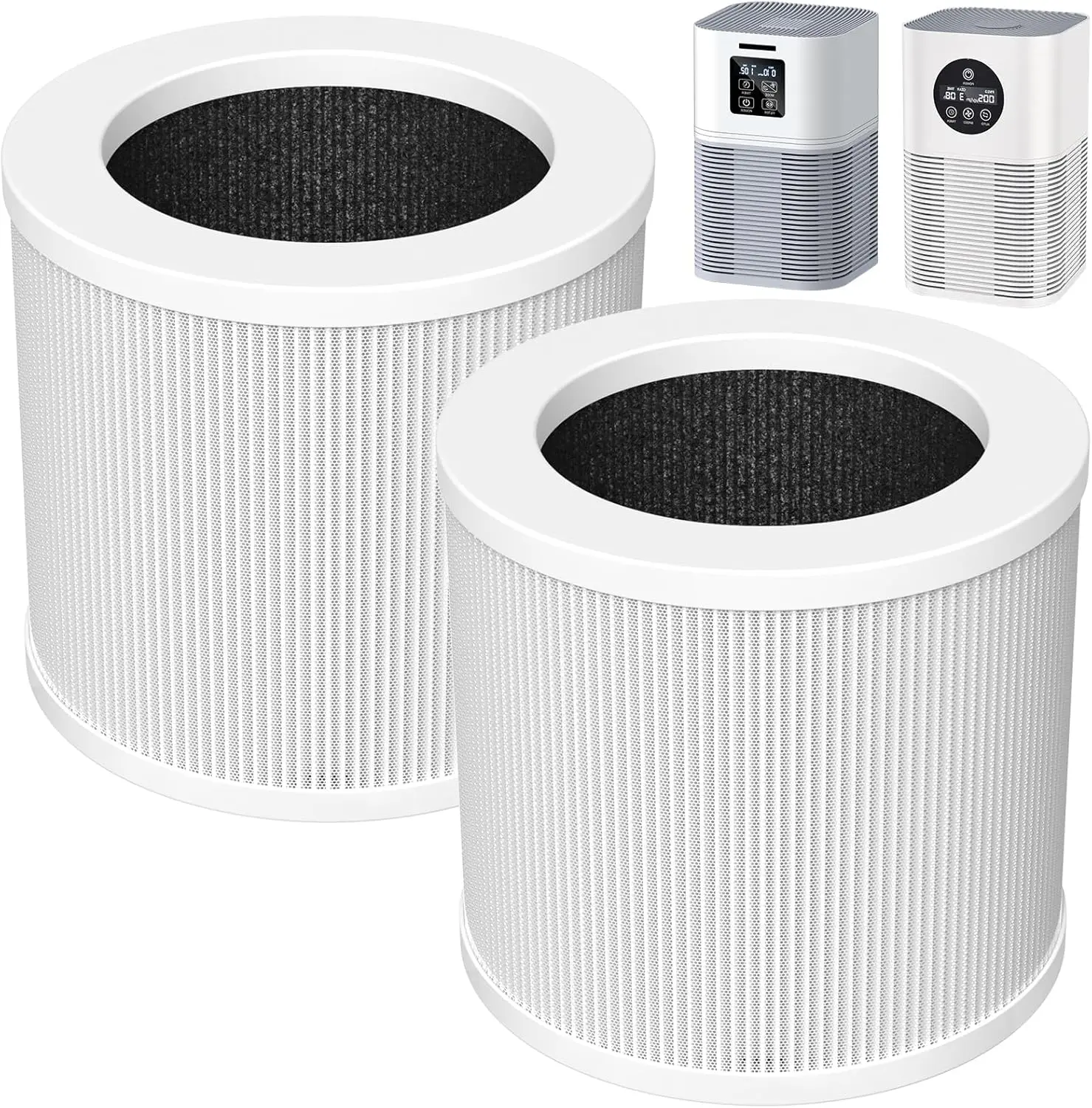 

2 Pack A1 Replacement Filter Compatible with VEWIOR Air Purifier Hqsc-50, Hqkj-80, Ameifu Ap01w, Koios Hqkj-50, H13 True Hepa