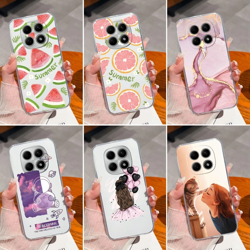 ل Redmi نوت 15 15Pro 5G الصيف الفاكهة نمط جراب هاتف شفاف بولي TPU المضادة للانزلاق قذيفة ل Redmi ملاحظة 15 برو + 5G لينة يغطي #1