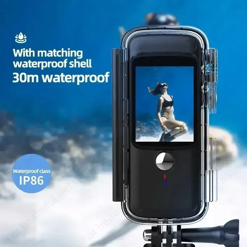 4K Anti-shake Action Camera Wifi Waterproof Screen Sport Bodycam Dual LCD Screens Portable Helmet Bike DV Sports Video Recorder